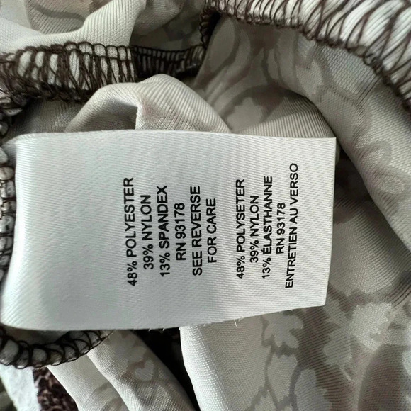 T Tahari Brown Mauve Print Dress Size Medium - Picture 8 of 11